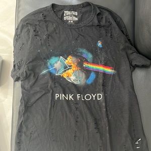 PINK FLOYD VINTAGE TEE HAND DISTRESSED SIZE LARGE
